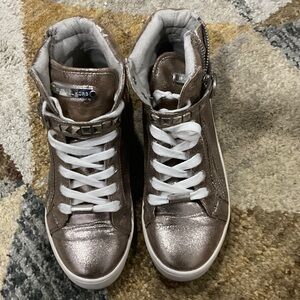 Michael Kors Kids' Metallic High-Top Sneakers